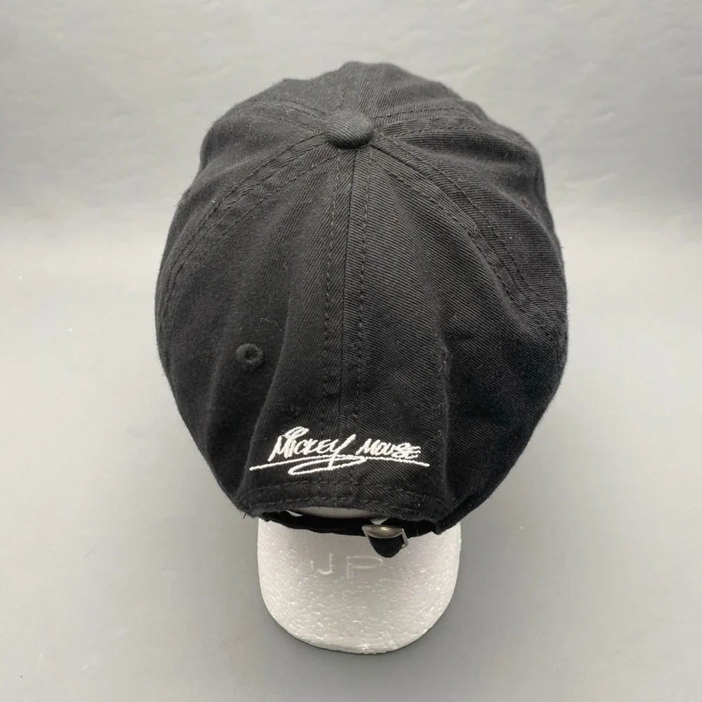 Mickey Mouse Glove Adjustable Hat Strap  Cap Black Disney